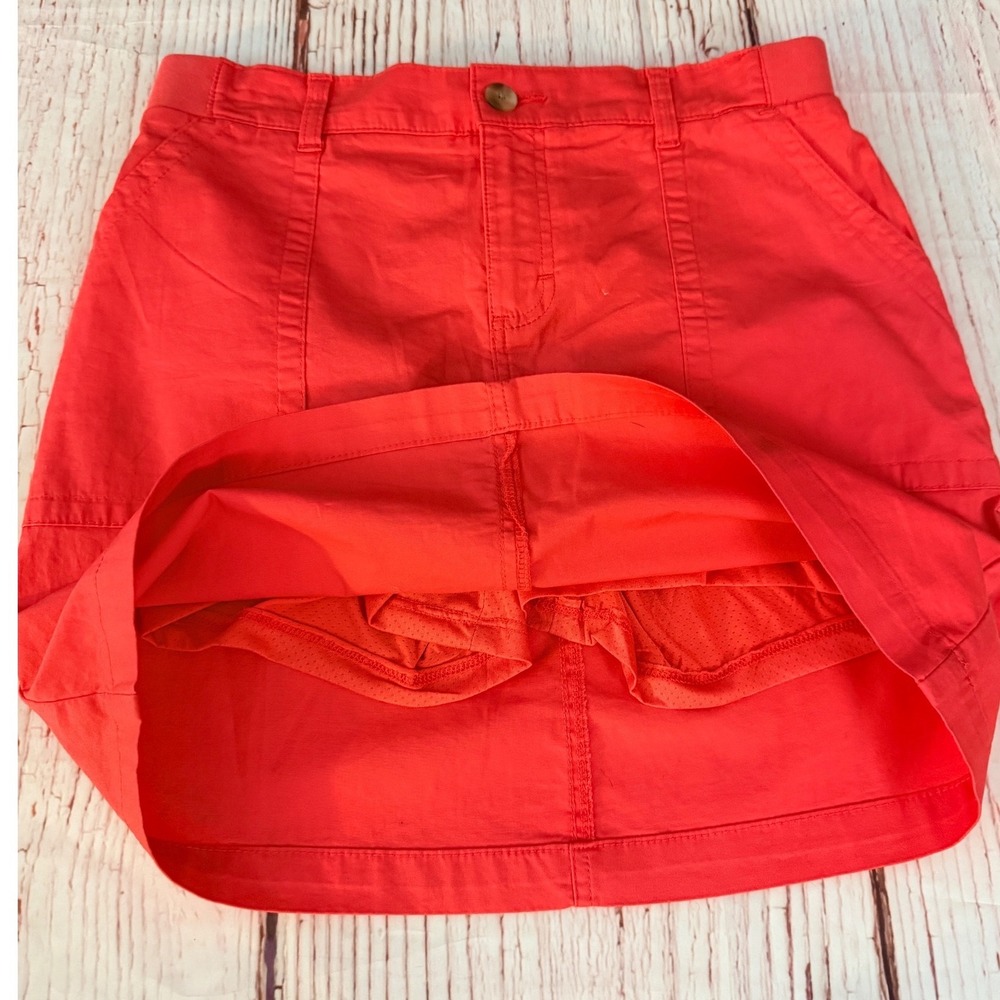 Lee Skort Women's 8 Coral Regular Fit Mid Rise Mini Stretch Gorpcore Activewear - Picture 4 of 9